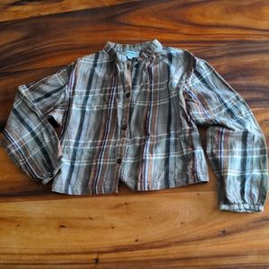 Girls flannel blouse